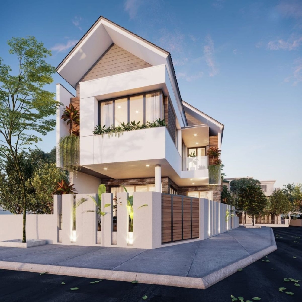 Nhà phố 2 mặt tiền 6x20m