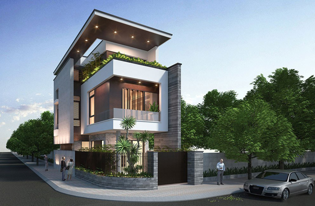 Lưu ý khi thiết kế nhà phố 2 mặt tiền 2 tầng